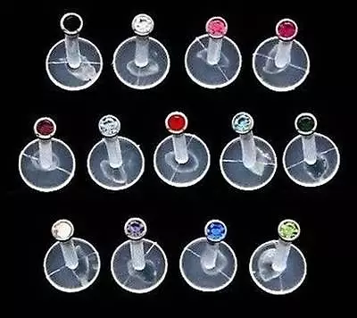 £1.99 • Buy Bioflex - Lip Stud / Monroe / Tragus - 1.2mm - Choose Colour - 6mm 8mm Or 10mm