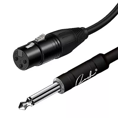 XLR Cable 20ft Female XLR To 1/4 TS Mono Jack Microphone Cable Quarter Inch T... • $25.35