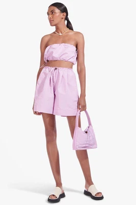 $89 • Buy STAUD Lavender Felix Nylon Shoulder Bag New Tags