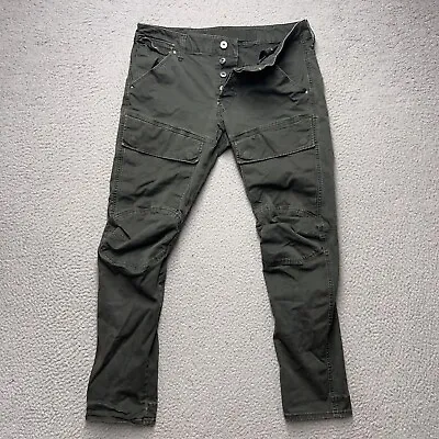 G Star Raw Pants Men 31x30 Green Cargo 3D Slim Air Defence 5620 Military • $54.95