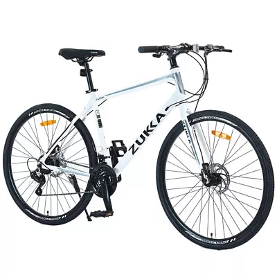 21 Speed Hybrid Bike Disc Brake 700C Road Bike City Bicycle For Men Women's • $289.99