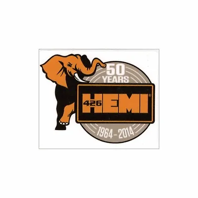 50 Years 426 Hemi 1964-2014 Mopar Dodge Drag Race Hot Rat Rod Decal Sticker • $5.50