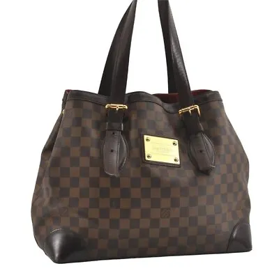 Authentic Louis Vuitton Damier Hampstead MM Shoulder Tote Bag N51204 LV 9856H • $0.99
