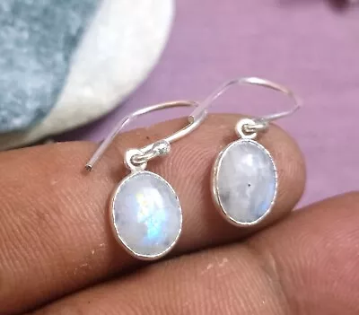 Moonstone Earrings Drop Earrings Dangle Earrings Briolette Jewelry Earrings • $20