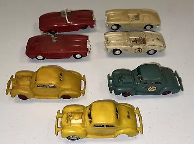 Vintage Lot Of 7 Gilbert American Flyer Slot Car For Parts Rapair • $25