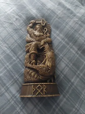 Thor Statue Norse Paganism Asatru Wicca. • £19.99