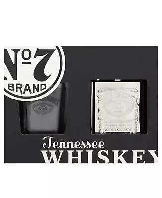 £13.49 • Buy Jack Daniels Tumbler & Hipflask 3OZ Gift Set Brand New And Sealed