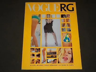 2002 Vogue Rg Registro Geral Brasil Magazine - Gisele Bundchen Cover - O 7418 • $40