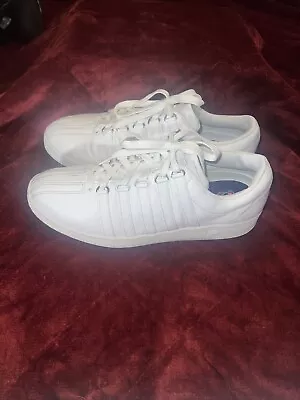 K-Swiss Classic VN Low White Athletic Sneaker Men's Sz 13 Tennis 03343-954-M • $28.88