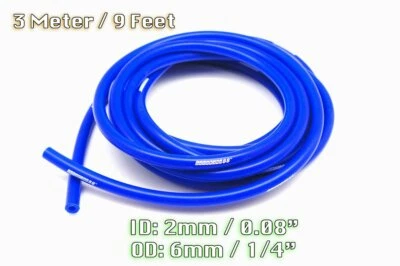 $9.99 • Buy 3 Metre Blue Silicone Vacuum Hose Air Engine Bay Dress Up 2mm Fit Toyota