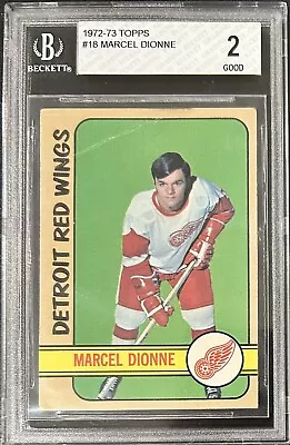 1972-73 Topps Marcel Dionne #18 HOF BGS 2 • $9.99