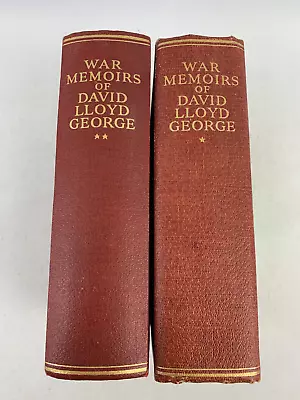 War Memoirs Of David Lloyd George - Vol 1 & 2. - Hardback. • £18.99