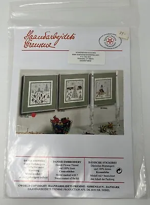 Haandarbejdets Fremme 30-5661 Danish Cross Stitch Kit Tree Birds Christmas • $25