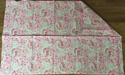 IKEA Rosali Paisley Pink 1 Zipped Pillowcase Cotton Percale New • £19.99