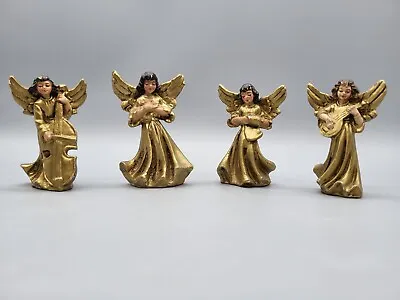 Italian Christmas Angel Ornaments Musicians Set Of 4 Vintage • $19.95