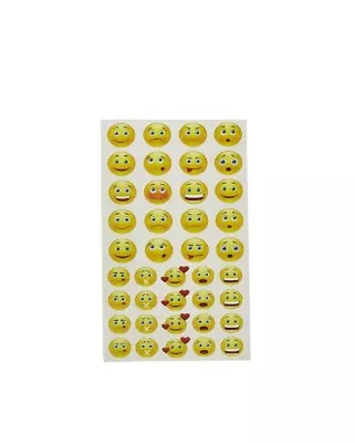 $3.50 • Buy 40 Emoji Stickers Sheet Emoticon Bullet Journal Japanese Style Smiley Faces 