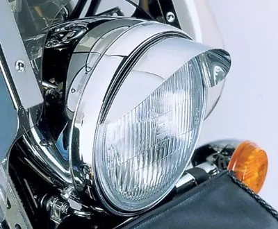 Yamaha XJ XS 250 400 600 650 750 850 1100 Virago V-Star CHROME HEADLIGHT VISOR • $8.95