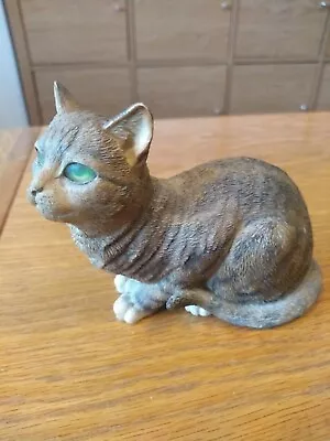 Beautiful Country Artists 02296 'Patience' Brown Tabby Cat Resin Figurine : Rare • £14.99