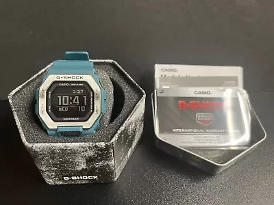 Casio G-Shock GBX100-2 Men's Watch Tide Graph Surf G-Lide Model NWT Teal Color • $125