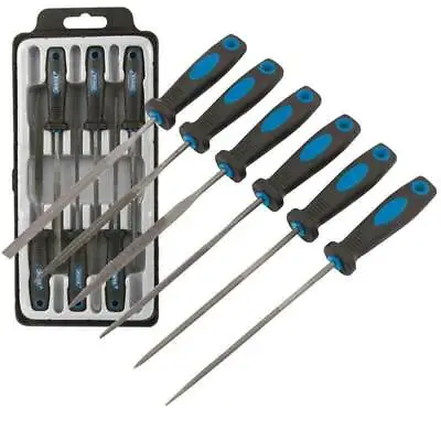 Draper 83480 6 Pc Jewellers Needle File Set For Metalwork Soft Grip - TQF1916 • £15.61