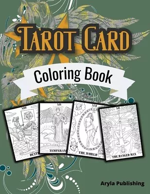 Tarot Card Coloring Book: Adult Teen Colouring Page Fun Stress Relief Relax... • $10.21