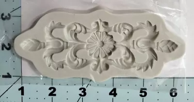 Vintage Scroll Flower Silicone Mold Food Safe Clay Fondant FAST Free Shipping • $11.99