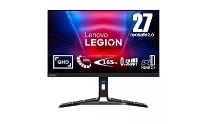 LENOVO Legion R27q-30 Quad HD 27  IPS LCD Gaming Monitor - Black  • £219.54