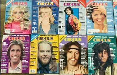 Vintage Music Magazines Trouser Press Circus Guitar Player Creem Rolling • $8