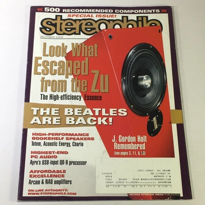 $20 • Buy Stereophile Magazine October 2009 - J. Gordon Holt Remembered / Ayre USB QB-9