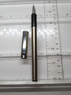 Vtg Nos Steel Black Pilot Fountain Pen - Steel Gp F Nib  • $26.99