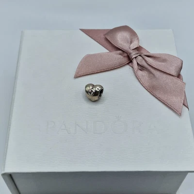 £12 • Buy Genuine Pandora Clear CZ Heart Charm ALE 925 #790134CZ