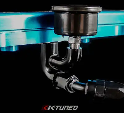 K-Tuned Premium Quality Center Mount Fuel Rail Fitting Gauge And 6 AN Ports • $79.99
