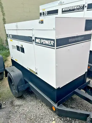 2018 25kVA Multiquip Whisperwatt DCA25SSIU4F Diesel Generator Trailer Mounted • $16500