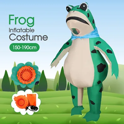 150-190cm Adult Inflatable Frog Costume- Party Dress Up Halloween Anime Cosplay • $41.99