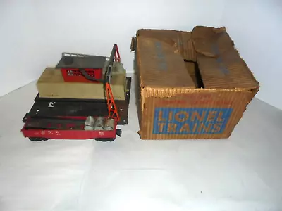 Lionel 342 Post War Culvert Pipe Loader O Gauge For Clean Up Or Parts With Ob • $59.95