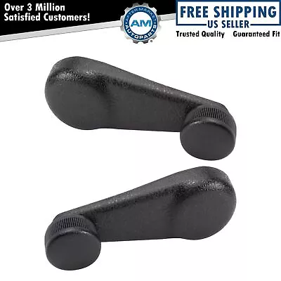 Front Window Crank Handle Black LH RH Pair For GM Isuzu HD Truck New • $17.38