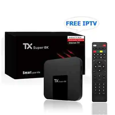 NEW 2023 TX SUPER 8k TV BOX FREE CHANNELS • $100