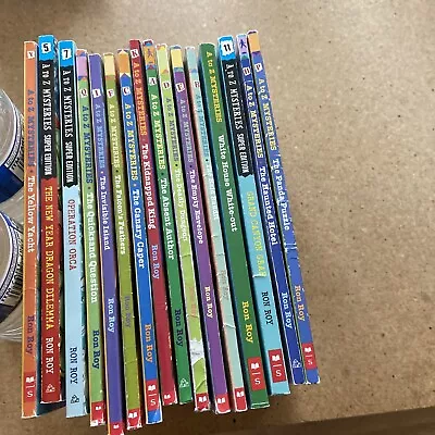 A To Z Mysteries By Ron Roy Paperbacks Lot Of 16 Different Good Condition • $12