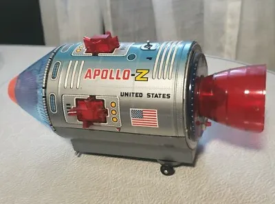 Vintage APOLLO-Z MOON TRAVELER 12 Tin Battery Operated / 1960s Nomura Japan  • $189.99