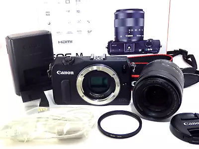 Canon EOS M Black 18.0MP Mirrorless Digital Camera W/ EF-M 18-55mm IS Zoom Lens • $643.50