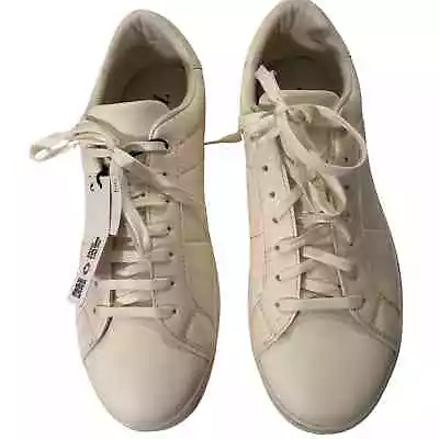 ZARA Mens Sneakers Size 43 White Basic Sneaker • $18