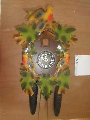 German Black Forest Made Working Cuckoo Co. 8 Day Cuckoo Clock CK3257 • $179.95