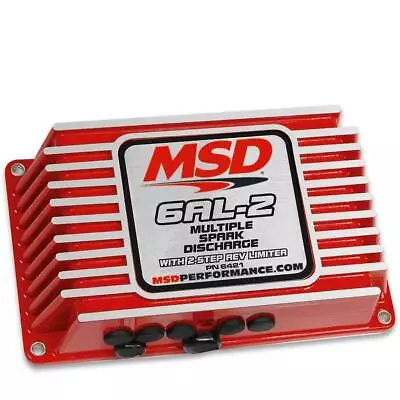 MSD 6421 6AL-2 Ignition Box Digital W/ Built-In 2 Step SBC BBC SBF Chevy Ford • $430.95