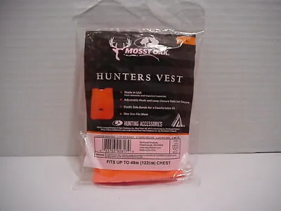 $8.05 • Buy Hunter Safety Vest Blaze Orange Mossy Oak Various Sizing New Factory Seal Pack