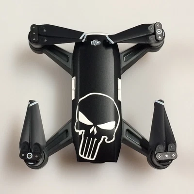 $26.48 • Buy Dji Spark Wrap W/1 Extra Battery Wrap / Punisher-Skin / Sticker /Decal