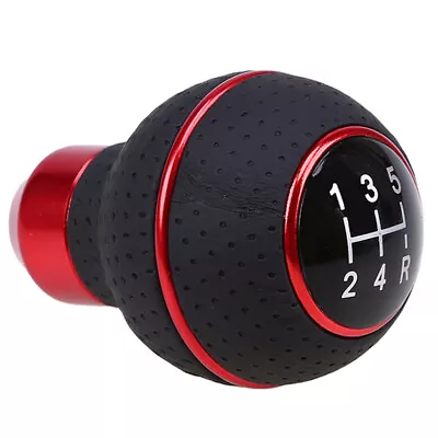 5 Speed Manual Car Gear Shift Knob Leather Round Ball Shape Head Shifter Lever  • $20.60