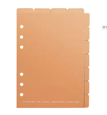 Kikki.K Planner TAB Divider Set B6 Size ROSE GOLD Set Of 2 Dividers & Stickers • $16.50
