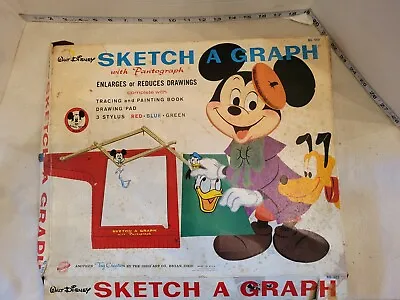 Vintage Walt Disney Sketch-A-Graph W/ Pantograph (#502) RARE - Ohio Art Company • $8.99