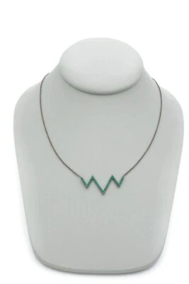 $12.74 • Buy Nadri Necklace Gunmetal Blue Crystal 18 