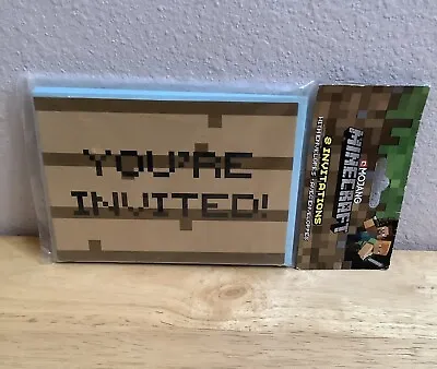 Minecraft Invitations Card (you’re Invited) Party Card • $8.25